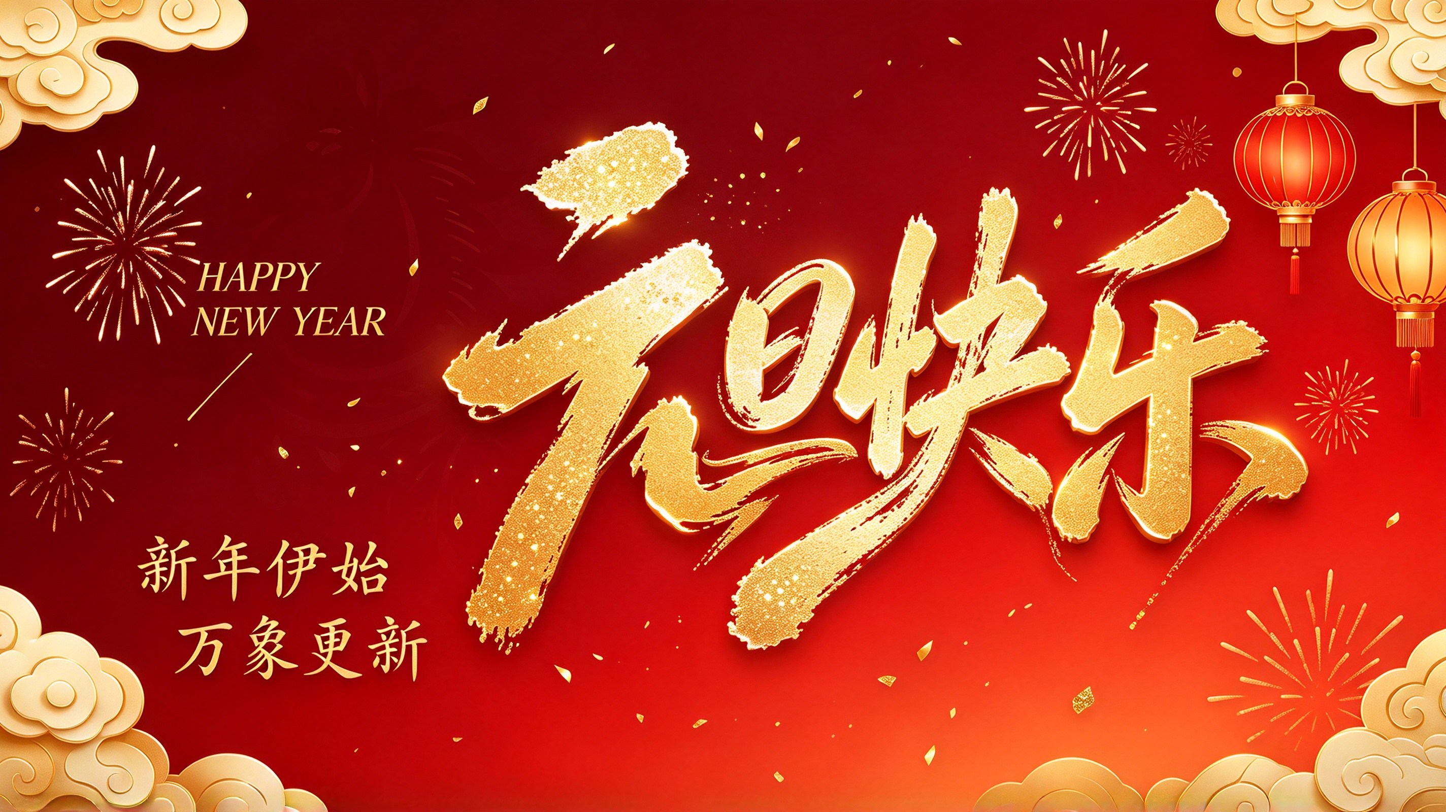 新年伊始 万象更新 | 勤泽美业祝您新年快乐、皆得所愿！